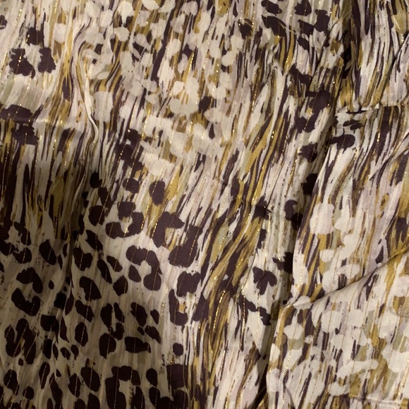 🆕 Long Sleeve Laced Up Leopard Printed Top with Lining - Picture 5 of 6